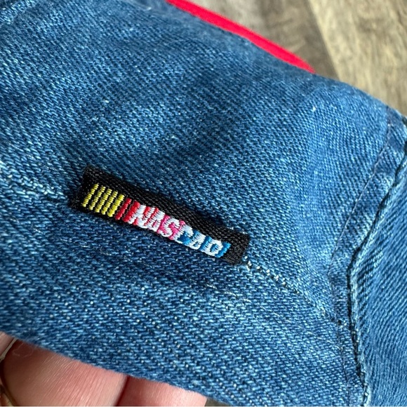 NWT! NASCAR Chevrolet Racing Denim Bucket Hat with Red Trim - Picture 5 of 7